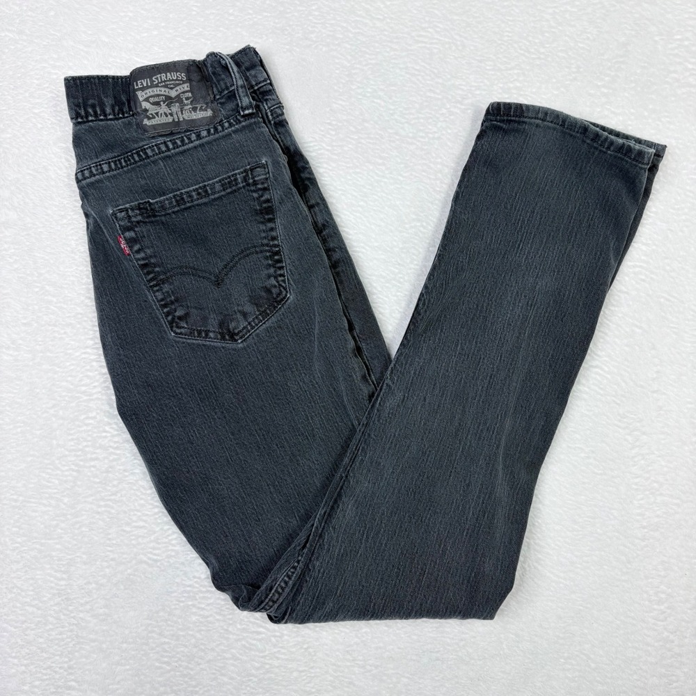 Levis 511 Slim Fit Jeans Mens‎ 32x34 Faded Black Gray Denim Measures 31x32